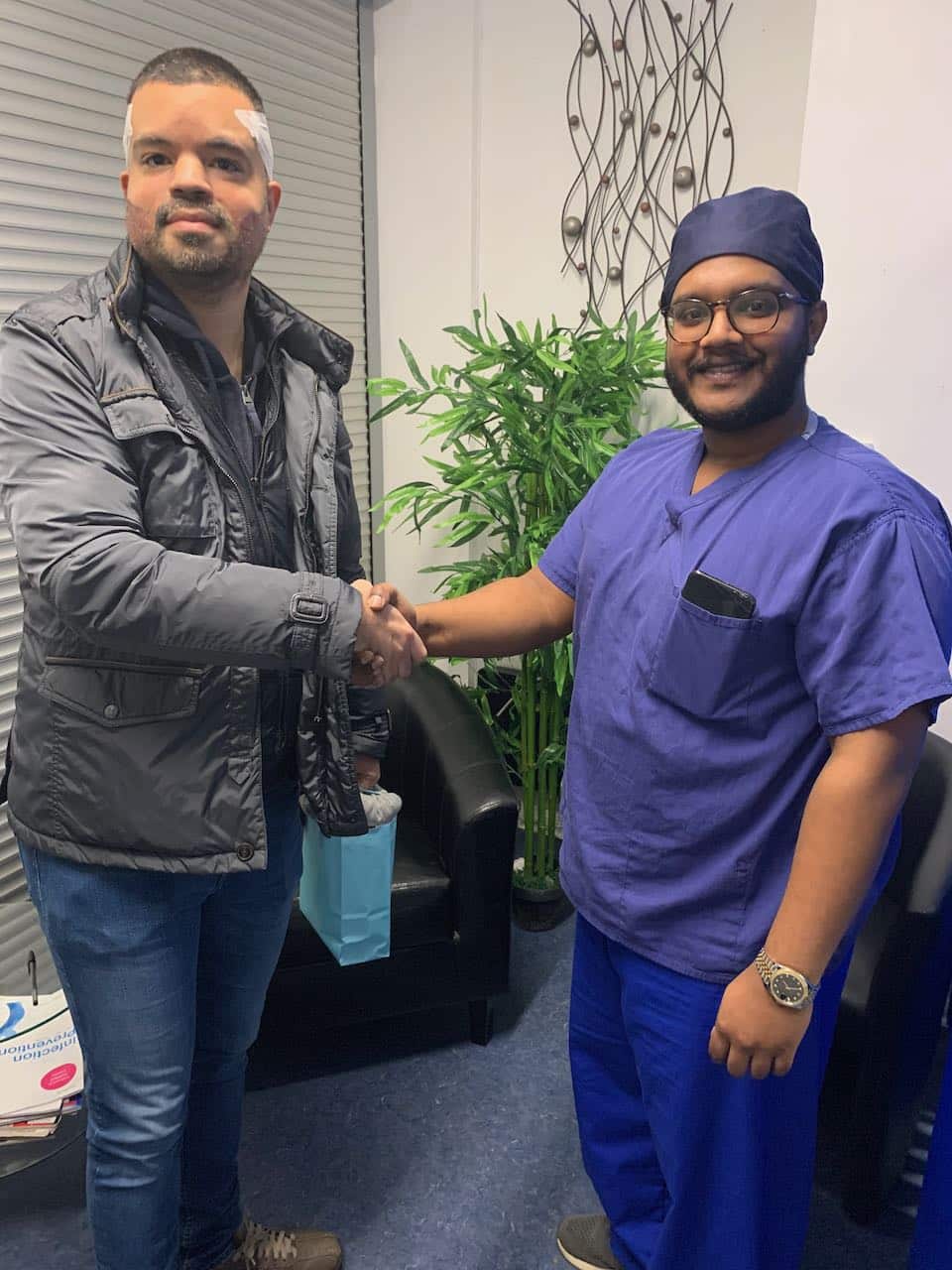 Beard Transplant Rick and Dr Mani Mittal